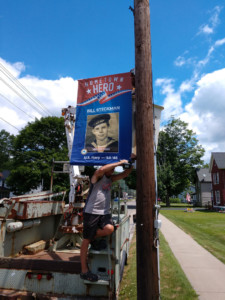 Hometown Hero Navy Sign