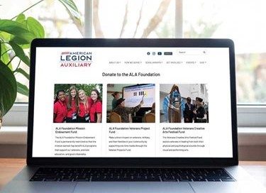 donation web page