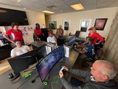 group of video game participants